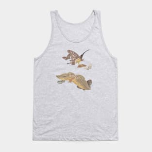 Butterflies and moths sketch Tank Top